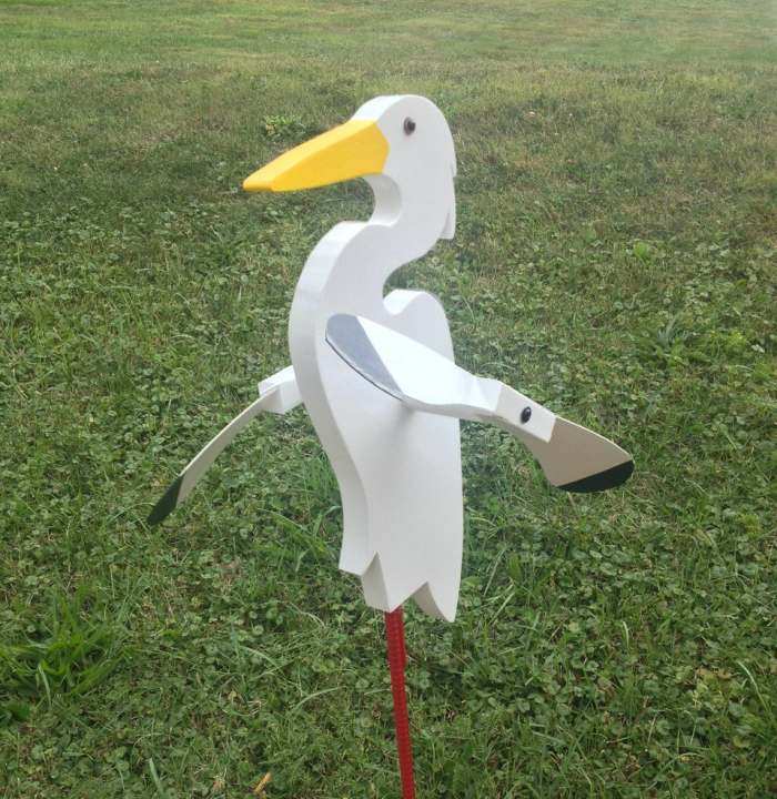 Whirlybird Egret Spinner w/Pole